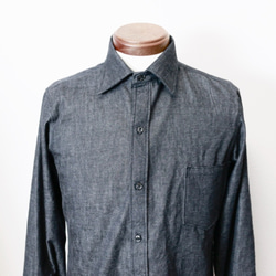 岡山県産デニム＊6ozデニムシャツ 8枚目の画像