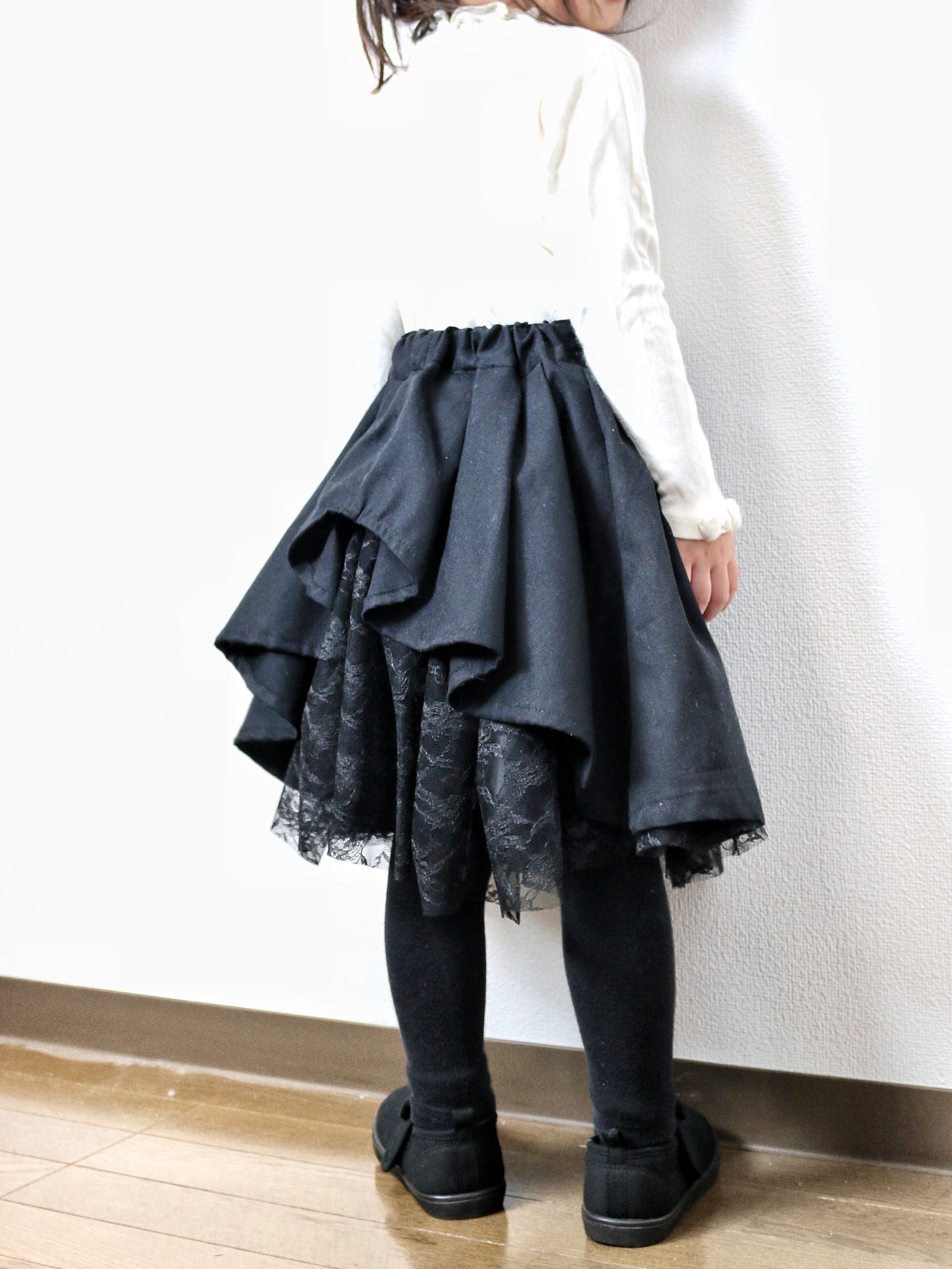 ママとお揃い＊バックレーススカート