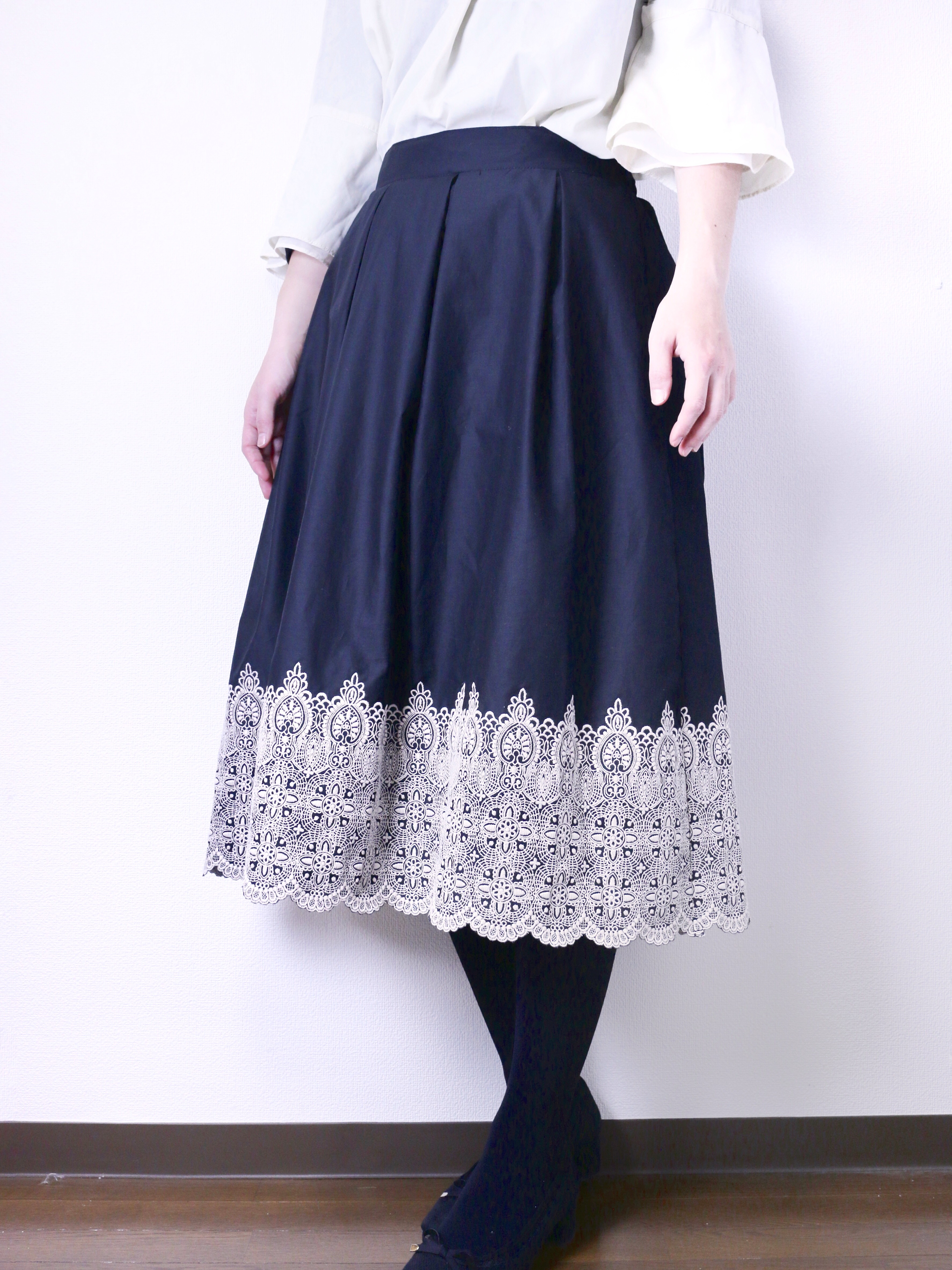 素敵★オーラ満点★人気❤︎レース刺繍ドレス ワンピース キナリ 38