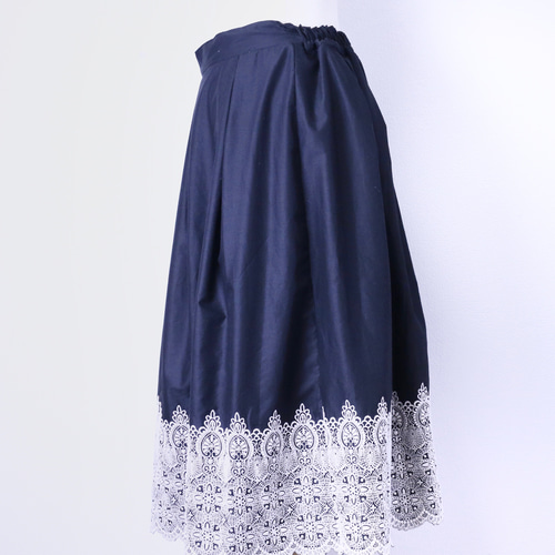 スカラップレース刺繍スカート フレアスカート Areu 通販