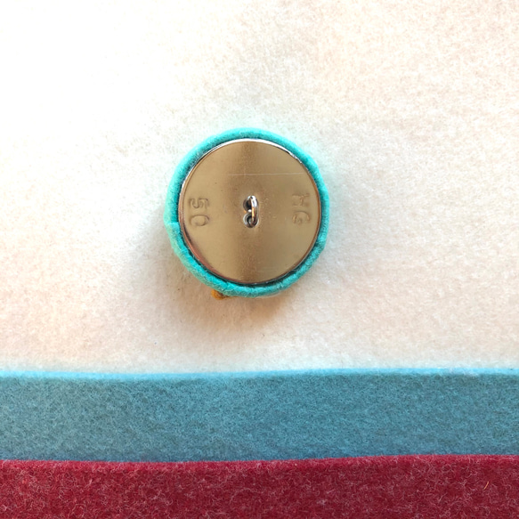 フェルトくるみボタン(大)チンアナゴ 3枚目の画像