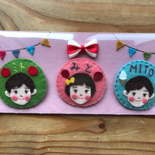 テミン フェルトバッジ ハンター羊毛フェルトバッジ - SHIROZONE - BOOTH