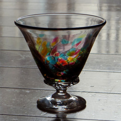 カラーズ　デザートカップ　手作りガラス 1枚目の画像