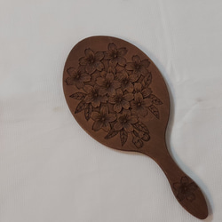 木彫りティッシュボックス（紫陽花） その他インテリア雑貨