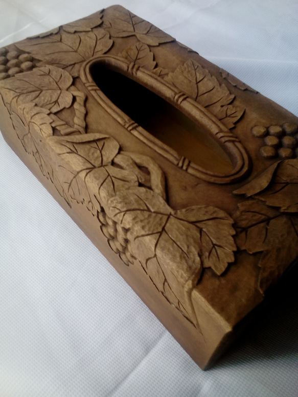 彫刻ティッシュBOX ティッシュ缶｜TOMIKIN｜