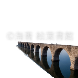 【透明アクリルジグソーパズル】　秋のタウシュベツ橋梁跡(フォトタイプ)　A4サイズ 6枚目の画像
