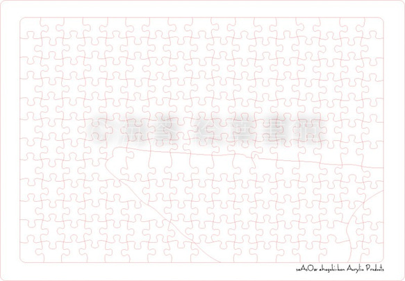 【透明アクリルジグソーパズル】　秋のタウシュベツ橋梁跡(フォトタイプ)　A4サイズ 8枚目の画像