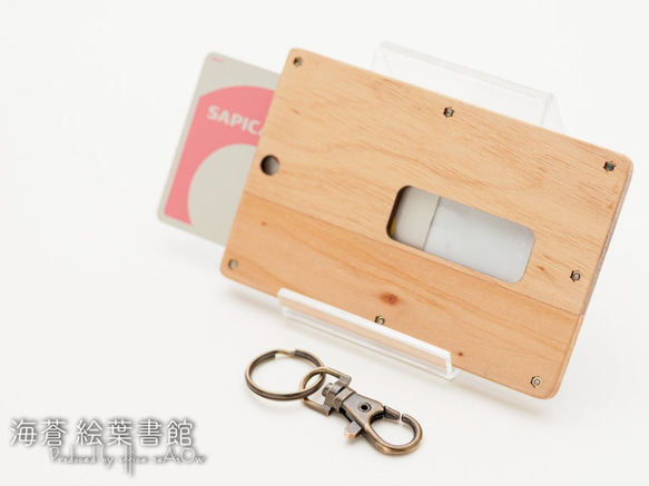 [通行證盒] 天然木材和亞克力照片通行證盒 Chunketsu [IC 卡盒] 第2張的照片