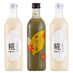 古町糀製造所の糀（麹）のノンアルコール甘酒 ■糀ほうじ茶とプレーンのセット■瓶詰500ml×3本 2枚目の画像