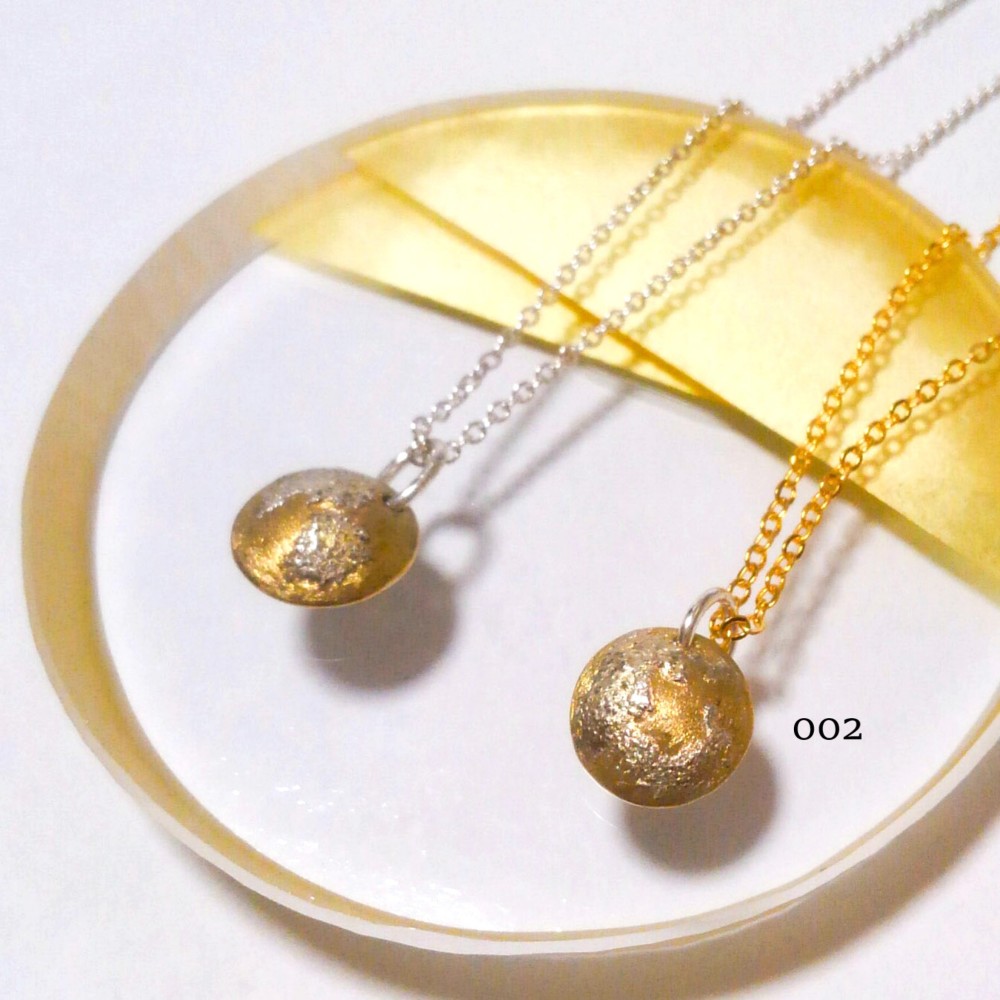 Ms. moonlight リバーシブルペンダント（真鍮チェーン） 002