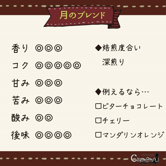 【クレモナ】お試しセット｜上質な質感とコクが味わえる「月のブレンド」と、選べる３種類のスペシャルティコーヒーのセット 6枚目の画像