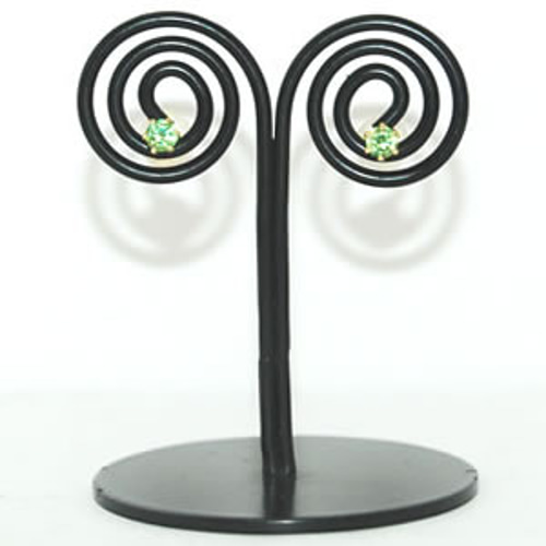 K18 デマントイドガーネット-0.36ct ラウンドカット シンプル 6本爪