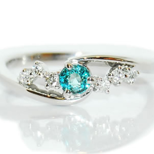 Pt/プラチナ グランディディエライト-0.181ct&ダイヤモンド デザイン 
