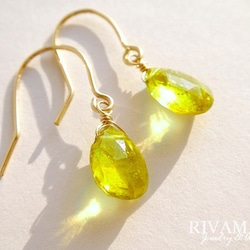 カナリートルマリン カナリアの羽色 イエロートルマリン ペアシェイプ