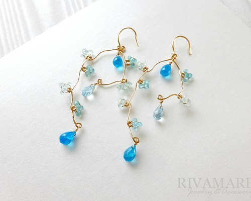 惑わしのシャンドゥ・フルール」スカイブルートパーズ ネオンブルー