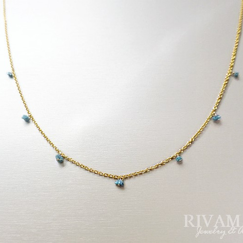 週末セール在庫1点 ダイヤモンドカットスワロフスキー ブルー