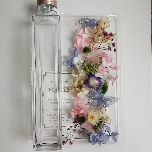 ハーバリウム制作キット ピンクパープル プリザーブドフラワー 春 花材 