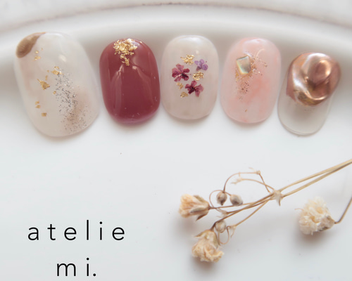 ネイルチップオーダー 成人式ネイルチップ 和装ネイル 成人式ネイル ニュアンス 522b.jpg