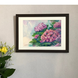 オリジナルA4ポスター「紫陽花　群生」 2枚目の画像