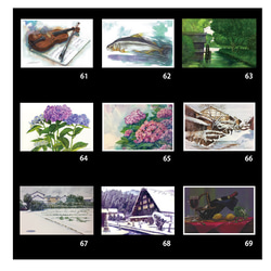 ポストカード・5枚セット「龍とお手水」背景ホワイト＋4点 8枚目の画像