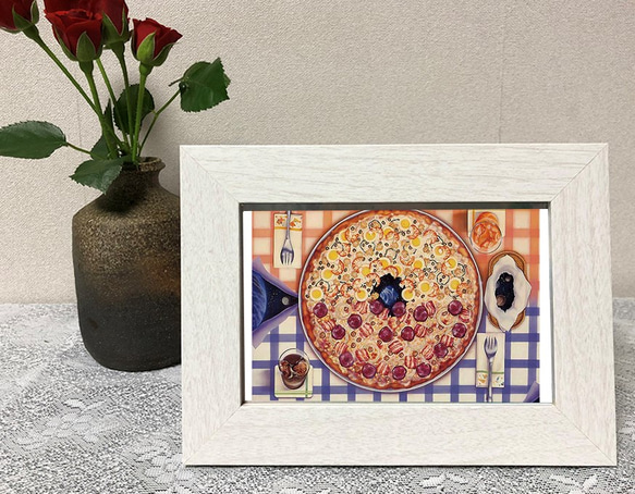 オリジナルポストカード5枚セット「ピザ」 1枚目の画像