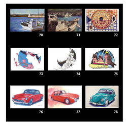 オリジナルポストカード5枚セット「停泊船」 9枚目の画像