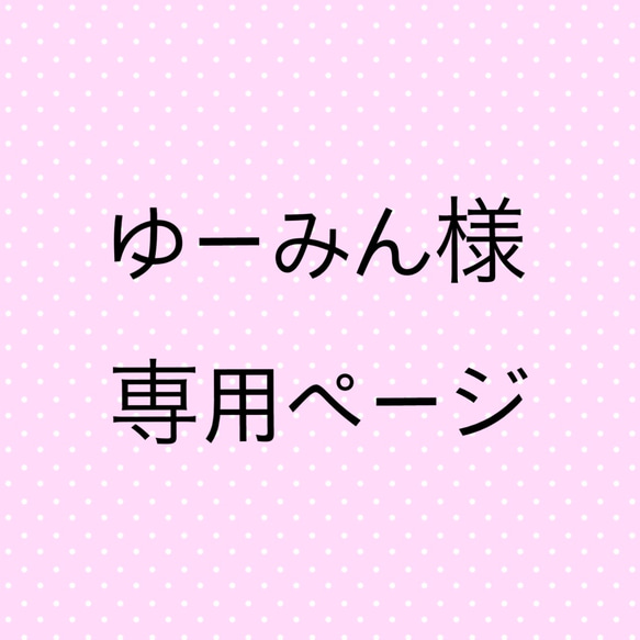 ゆーみん様専用ページ 1枚目の画像