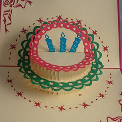 メッセージカード <バースデーケーキ> 1枚目の画像