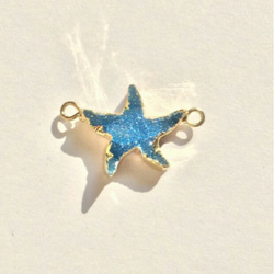 Starfish ドゥルージーストーンパーツ 天然石 星 1枚目の画像