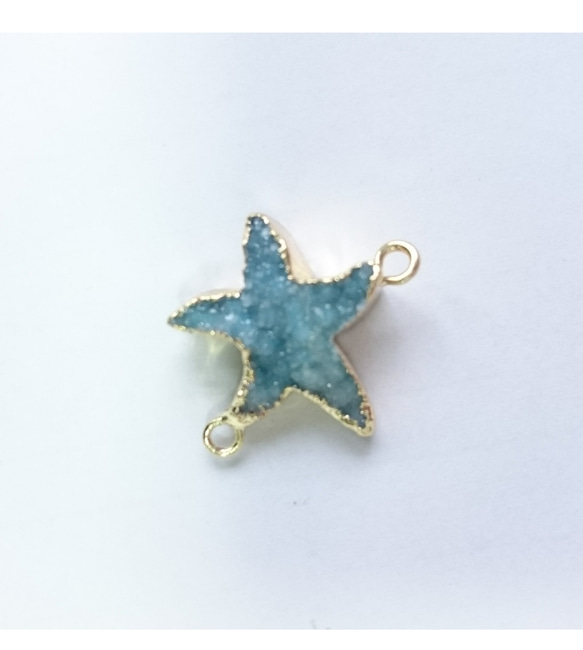 Starfish ドゥルージーストーンパーツ 天然石 星 1枚目の画像