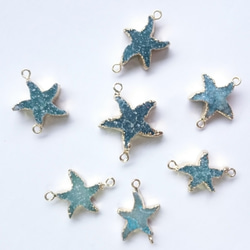 Starfish ドゥルージーストーンパーツ 天然石 星 3枚目の画像