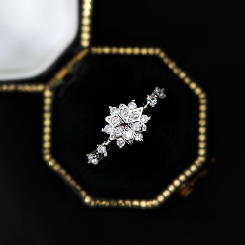 MR09】雪の結晶 リング雪の結晶 リング/PT900仕上 CZ MR09】雪の結晶 リング雪の結晶 リング/PT900仕上 CZ