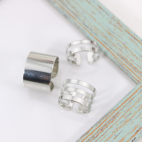 MR105】SV 3本セット／シルバー／ボリューム感あるシンプルな