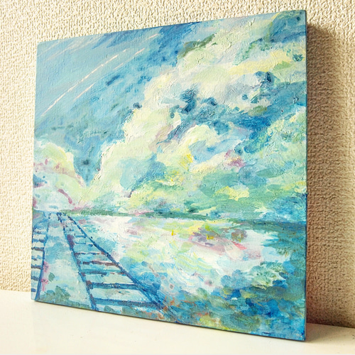 三原色の空 絵画 むらいさき 通販 5898508｜Creema(クリーマ