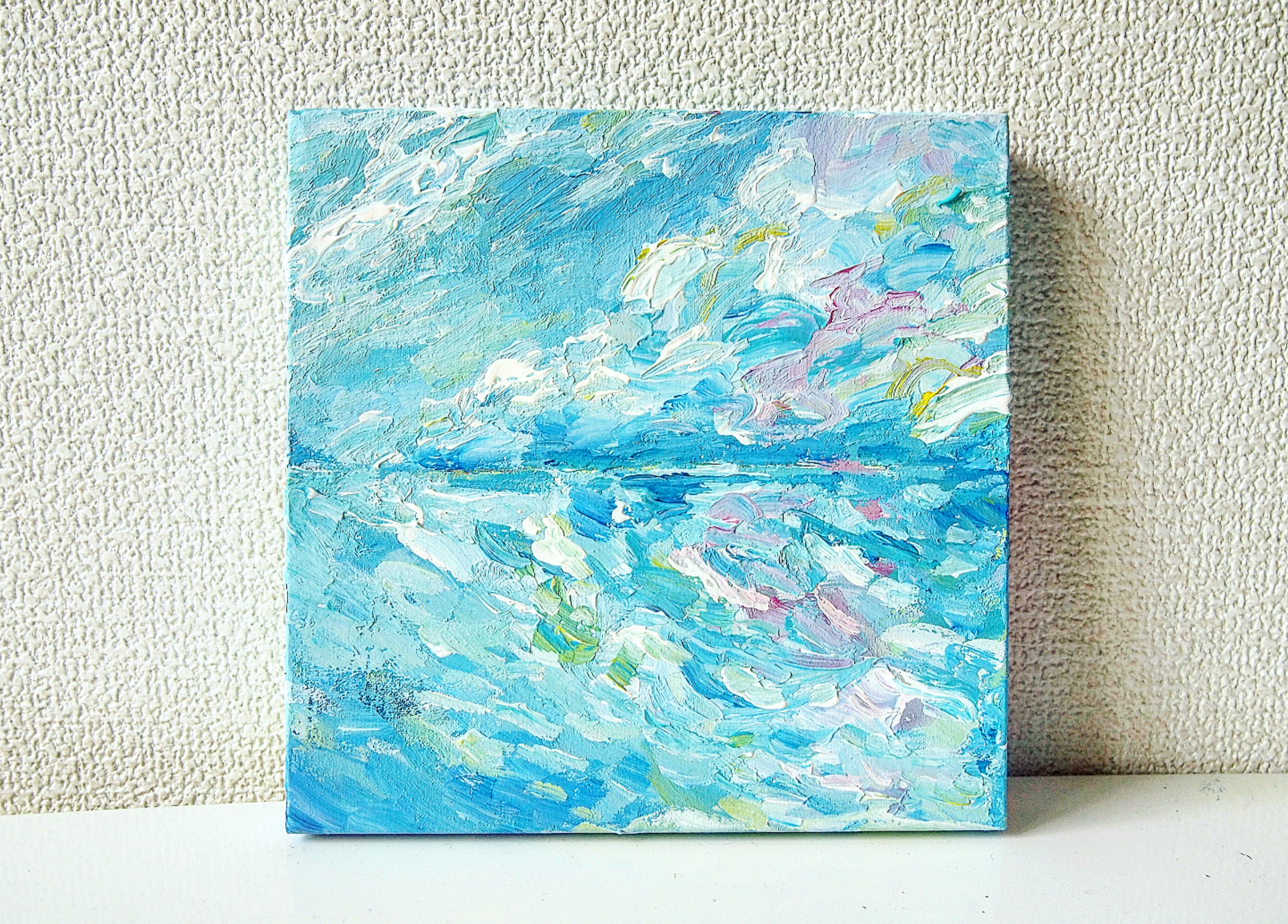 絵画　海　イラスト 海の絵 no.026 絵画 art iroiro 通販 5558537｜Creema(クリーマ)