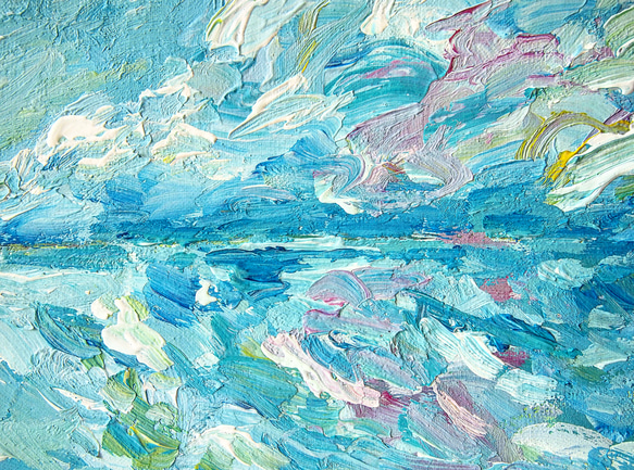 空と海の絵 3枚目の画像