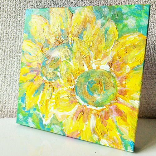 絵画　向日葵 楽天市場】ひまわり 向日葵 の絵 絵画 70cmサイズ サンフラワー