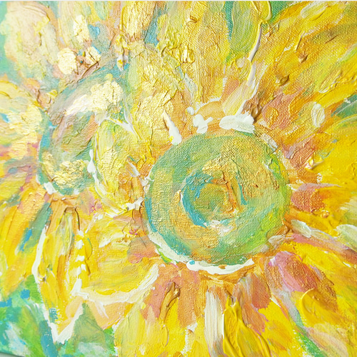 絵画　向日葵 楽天市場】ひまわり 向日葵 の絵 絵画 70cmサイズ サンフラワー
