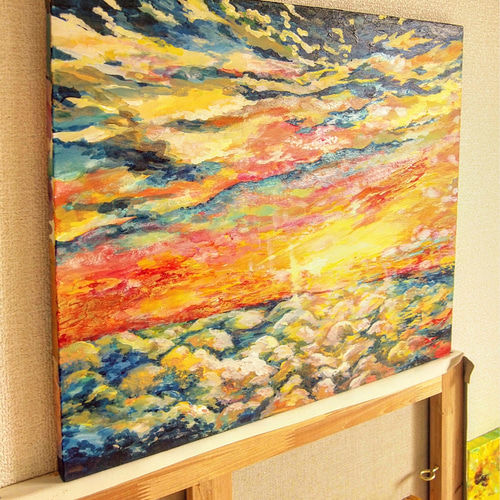 空と雲の海の絵 絵画 むらいさき 通販 6015410｜Creema(クリーマ)