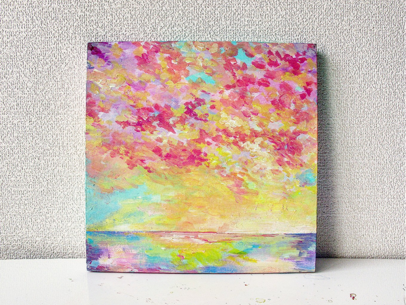 mitukiさま専用（原画）虹色の空を眺めながら【SM／水彩画／#2579】