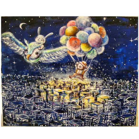 原画『星降る夜』 2枚目の画像