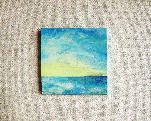 B5サイズ原画『海の青色』 B5サイズ原画『海の青色』 アート・写真