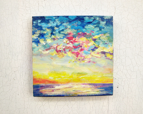 空と海の絵 絵画 むらいさき 通販 7653829｜Creema(クリーマ)