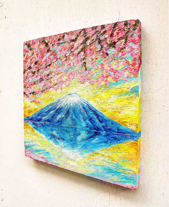 富士山と桜の絵 2枚目の画像