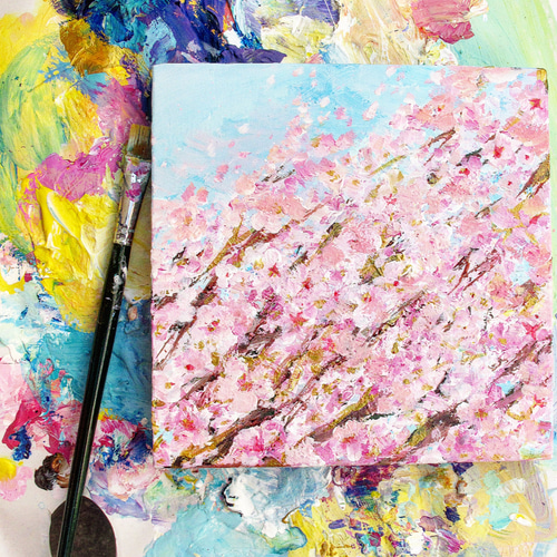 受注制作 春の絵 ―Spring has come― 絵画 むらいさき 通販