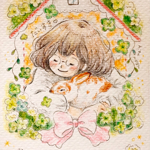 甲斐千香子さん 原画作品 （しー しずかに (はじめての絵本たい