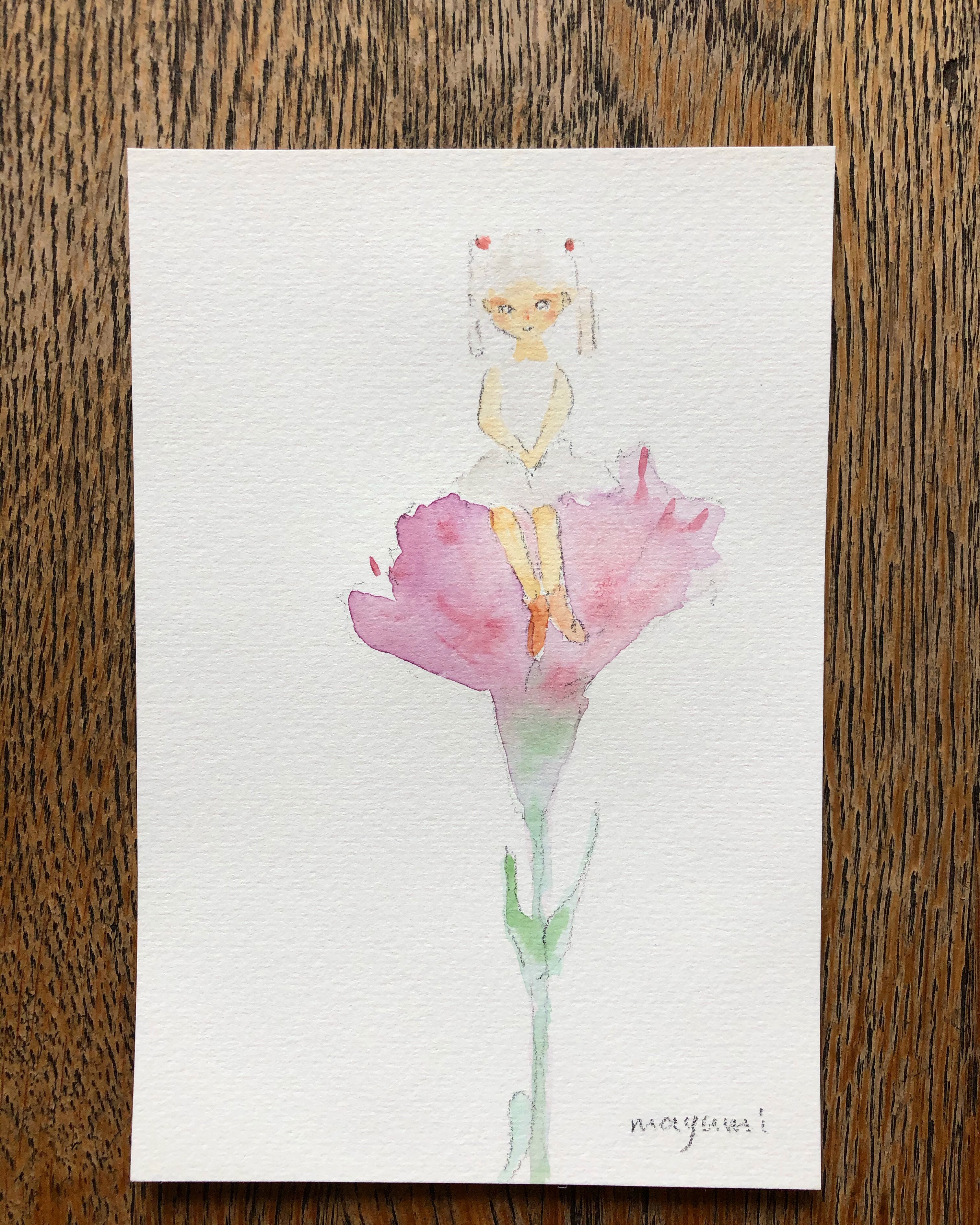 【絵画作品】カーネーション【額付き】 絵画作品】カーネーション【額付き】
