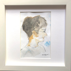 水彩画「横顔」原画 絵画 Mayumi 通販 9722687｜Creema(クリーマ)