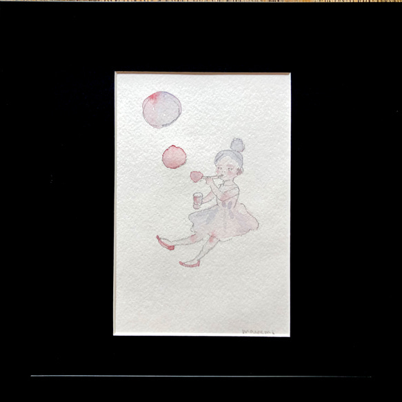 水彩画「ひとり」原画 絵画 Mayumi 通販 9883537｜Creema(クリーマ 