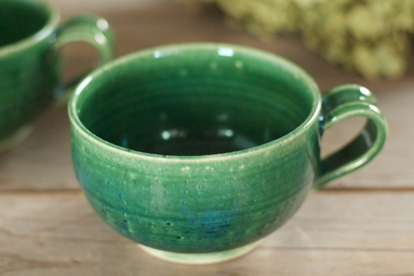 スープカップ（緑） 1枚目の画像